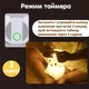 Силиконовый ночник-зайчик для детей , 8 цветов с сенсорным управлением - изображение 8