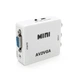 Аудіо-відео конвертер Mini AV to VGA адаптер 3RCA тюльпан композитний вхід на VGA відеовихід з підтримкою HD-роздільна здатність 720P/1080P білий - зображення 1
