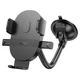 Автомобільний тримач Hoco H20 Mighty one-button car holder (windshield) Black - изображение 4