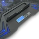 Подставка под ноутбук IceCoorel K5, 10-15", 1*125mm 1400±10% RPM + 4*70mm 2500±10 %RPM, корпус пластик+алюминий, 2xUSB2.0, 365x297x30mm, Blue,Box, Q18 - изображение 2