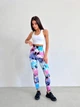 Спортивні жіночі легінси (лосини) Marble Blot Tie-Dye з ефектом пуш-ап для фітнесу та йоги Безшовні Плямисті Push Up XS-S Блакитно-рожеві (4903S) - зображення 4