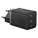Блок питания Быстрая зарядка СЗУ Baseus Gan 5 pro 40W (Type-C + Type-C) black - изображение 1