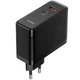 Блок живлення Швидка зарядка Мережевий зарядний пристрій Baseus GaN5 Pro Type-C+USB 100W EU (CCGP09020) для iPhone iPad Samsung Lenovo Xiaomi Macbook Black - зображення 4