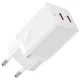 Блок живлення з швидкою зарядкою Baseus Gan 5 pro 40W (Type-C + Type-C) white - зображення 4