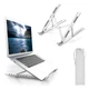 Подставка для телефона и планшета складная из ABS пластика MLT T53P White - изображение 3
