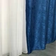 Шторы в зал с ламбрекенами, готовые шторы с ламбрекенами, ламбрекены на окна Синие (LS-326-16) - изображение 12