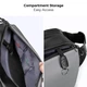 Портативная водонепроницаемая сумка на одно плечо для фотоаппарата K&F Concept Alpha Camera Sling Bag 10л Grey (KF13.157) - изображение 6