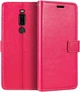 Чехол Idewei для Meizu M8 / M813H книжка кожа PU с визитницей малиновый - изображение 1