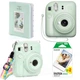 Набор камера Fujifilm Instax Mini 12, Фотобумага 20шт, Прозрачный чехол, Фотоальбом 64 фото Зеленый (Подарочная упаковка) - изображение 1