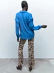 Блузка женская Zara 3666/187 XS Синяя (03666187420016) - изображение 2