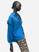Блузка женская Zara 3666/187 XS Синяя (03666187420016) - изображение 5