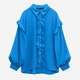 Блузка женская Zara 3666/187 XS Синяя (03666187420016) - изображение 7