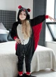 Піжама кігурумі Kigurumi для дівчинки Кажан Чорний на зріст 120-130 см (205641) - зображення 1