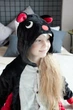 Піжама кігурумі Kigurumi для дівчинки Кажан Чорний на зріст 120-130 см (205641) - зображення 4