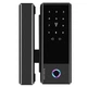 Умный биометрический замок на стеклянные двери SEVEN LOCK SL-7776BF black - изображение 1
