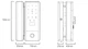 Умный биометрический замок на стеклянные двери SEVEN LOCK SL-7776BF black - изображение 7