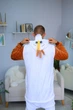 Чоловічі кігурумі доросла та підліткова Kigurumi Крижане Серце Сніговик Олаф Білий XL 175-185 см (1126/2) - зображення 4