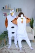 Жіноча кігурумі доросла та підліткова Kigurumi Крижане Серце Сніговик Олаф Білий L 165-175 см (1126) - зображення 7