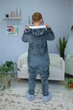 Пижама Детская Кигуруми Слип Для Мальчика My Kigu Костюм Милый Хомячек Аниме Хомяк Серый 145 - 155 см. (B1120/2) - изображение 6