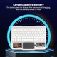 Бездротова клавіатура з мишею для пк та планшетів iPad & Tab KB333 Bluetooth USB 2.4Гц RGB Білий Прозорий - зображення 6