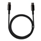 Кабель Baseus Tungsten Gold Type-C to Type-C 100W 1m 20V 5A для швидкої зарядки - зображення 9