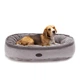 Лежак для собак Harley and Cho Donut Soft Touch Gray L 90 х 70 см - изображение 4