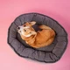 Лежак для собак Harley and Cho Donut Soft Touch Gray L 90 х 70 см - изображение 5