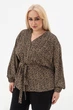 Сорочка ROZEL чорно-бежева L/XL (3042383) - изображение 1