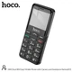 Мобільний телефон HOCO 1385 Dual SIM easy Mobile Phone with Camera and Assistance Button |18h call, 566h standby| чорний - зображення 2