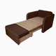 Диван прямий Tobi Sho Юніор-1.2 розкладний м'який велюр Magic Dark Brown, 1380х800х800 мм - зображення 4