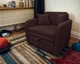 Кресло раскладное мягкое Tobi Sho Юниор-0.7 для детей велюр Magic Dark Brown, 880х800х800 мм - изображение 1