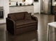 Диван-кресло мягкий раскладной Tobi Sho Юниор-1.0 для кухни велюр Magic Dark Brown, 1180х800х800 мм - изображение 2