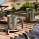 Чашка туристическая Naturehike NH21SJ001 з дерев'яною ручкою 350 мл нержавіюча сталь (6927595784594) - изображение 2