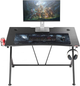 Ігровий стіл OTE 115 x 74 x 76 см чорний (OTE-BIUR-GAMING-BLACK-115CM) - зображення 10