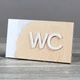 Табличка WC 175x100мм Белая - изображение 4