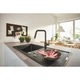 Змішувач для кухні із висувною лійкою GROHE Eurosmart New чорний 306192430 306312430 - зображення 3