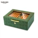 Х'юмідор для 50 сигар «Lubinski» GR Leather Cedar Wood Elc. - изображение 1