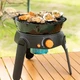 Портативный газовый гриль плита ELICO MASTER CHEF мощность 2.2 кВт газ пропан/бутан на 3 ногах с пьезоподжигом Черный - изображение 10