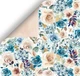 Папір для скрапбукінгу двосторонній Scrapmir Троянди із колекції Blue & Blush - зображення 1