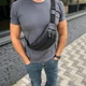 Шкіряна сумка через плече бананка Turtle SK - зображення 7