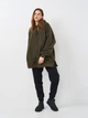 Худи теплое оверсайз женское Olis-Style Купер 54 Хаки (ROZ6501002856) - изображение 3