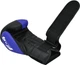 Боксерские перчатки RDX F4 Boxing Sparring Gloves Hook&Loop 10 унций (капа в комплекте) BLUE/BLACK (BGR-F4U-10OZ) - изображение 5