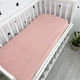 Простыня на резинке 120х60 см Oh My Kids "Точки" розовый - изображение 2