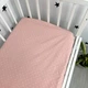 Простыня на резинке 120х60 см Oh My Kids "Точки" розовый - изображение 3
