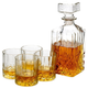 Zestaw do napojów EH Excellent Houseware Karafka do whisky 900 ml 4 szklanki 230 ml (8719987058202) - obraz 3