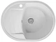 Мойка кухонная, кварцевая, овальная Viking Incanto 32R 610х460мм Белый - изображение 2