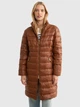 Płaszcz damski puchowy pikowany Big Star Rosabel 804 S Brązowa (5900714785307) - obraz 4