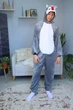 Піжама кігурумі My Kigu Чоловіча Хаскі з язиком Сірий розмір M 155-165 см (21068411) - зображення 1