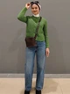 Кардиган женский Uniqlo 623559727 XS Зеленый (1159813538) - изображение 18
