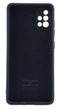 Чохол Silicone Case для телефона Samsung Galaxy A51 / A515 бампер із мікрофіброю чорний - зображення 2